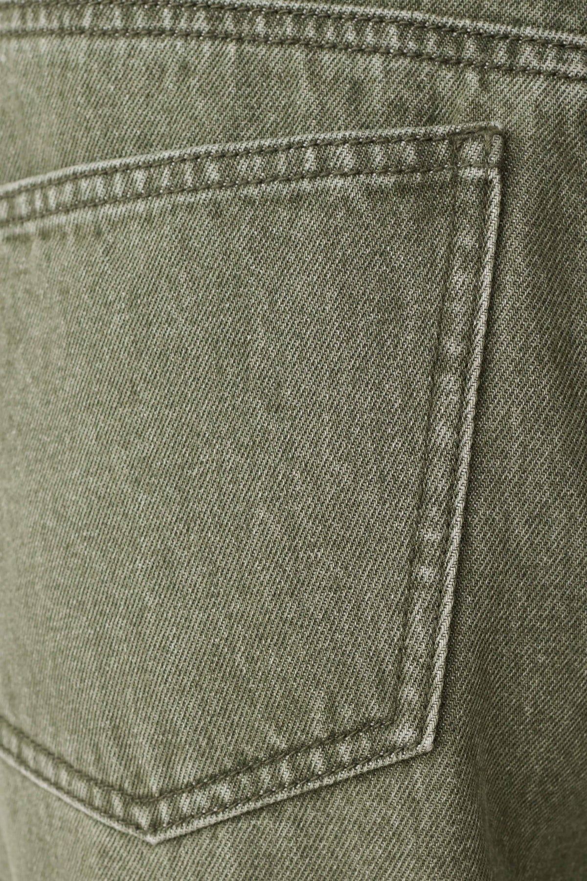 Stephanie Barrel Denim Jeans - Washed Khaki