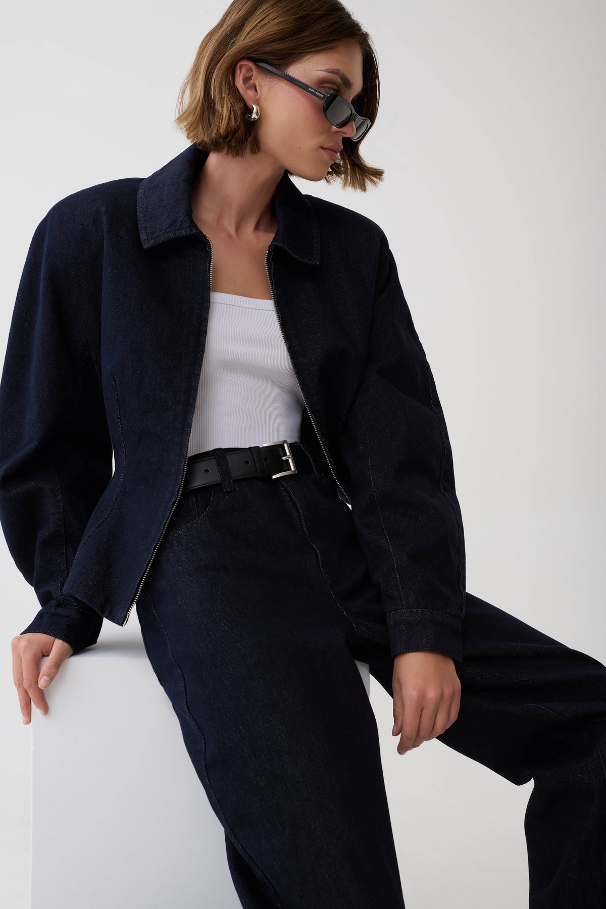 April Indigo Denim Jeans - Dark Indigo